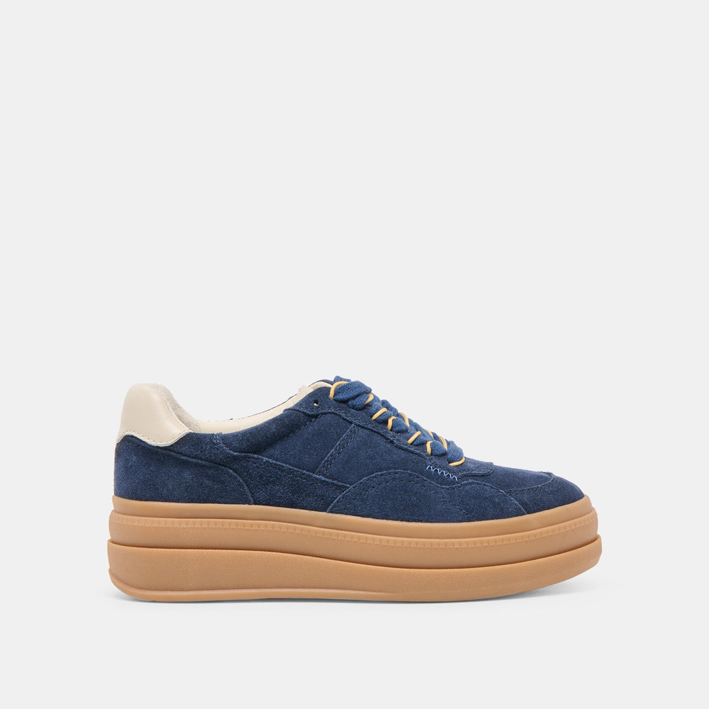 Naomy H2O Waterproof Navy Suede Sneakers / Dolce Vita