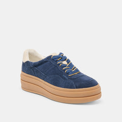 Naomy H2O Waterproof Navy Suede Sneakers / Dolce Vita
