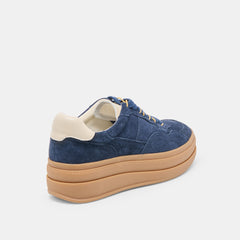 Naomy H2O Waterproof Navy Suede Sneakers / Dolce Vita