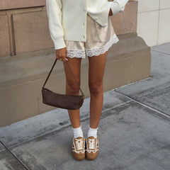 Notice Lace Lt Brown Suede Sneakers / Dolce Vita