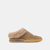 Izzey Plush Olive Suede Sneakers / Dolce Vita