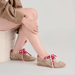 Laini Tan Leopard Printed Suede Sneakers / Dolce Vita