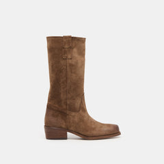 Romie Chocolate Suede Boots / Dolce Vita