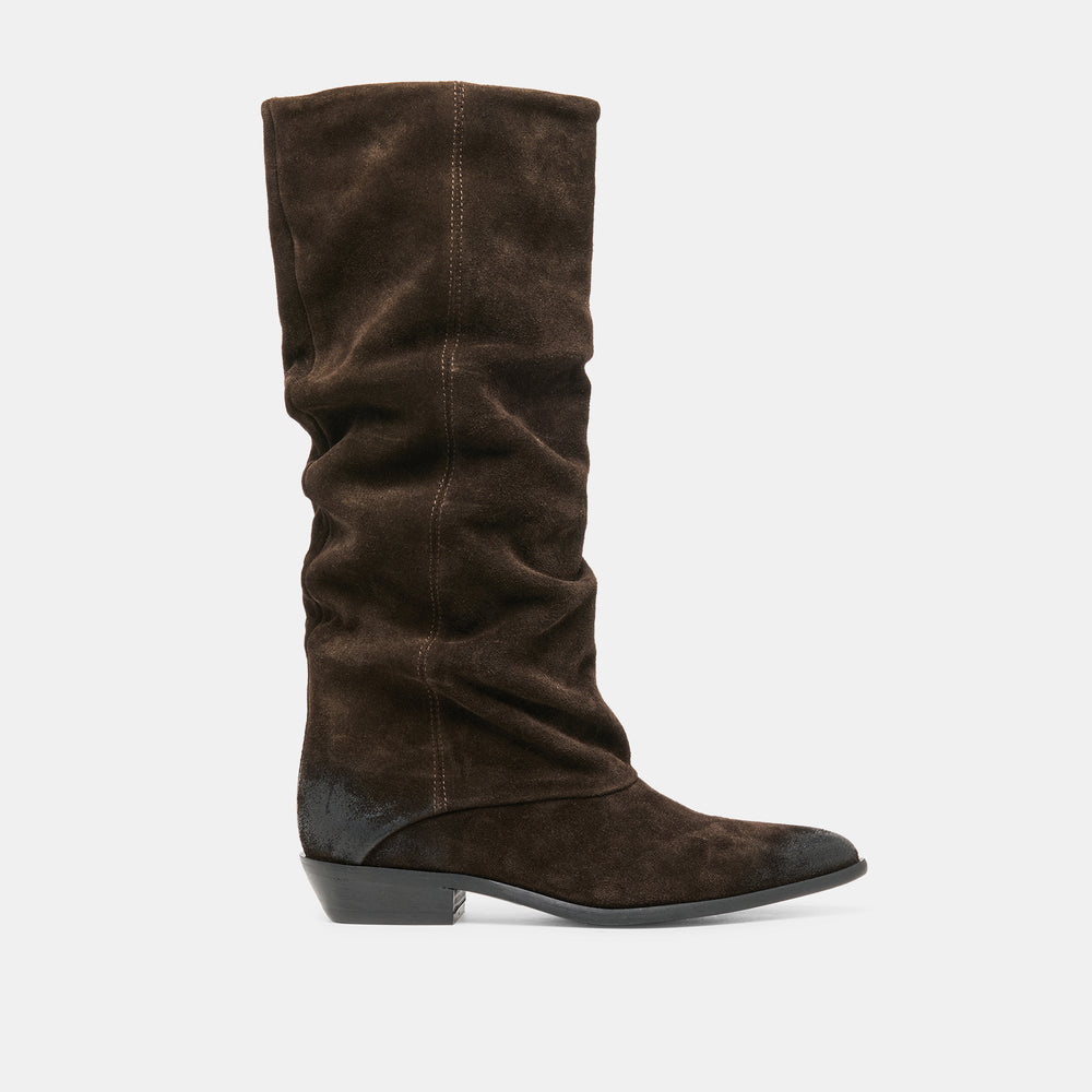 Marla Dk Brown Suede Boots / Dolce Vita