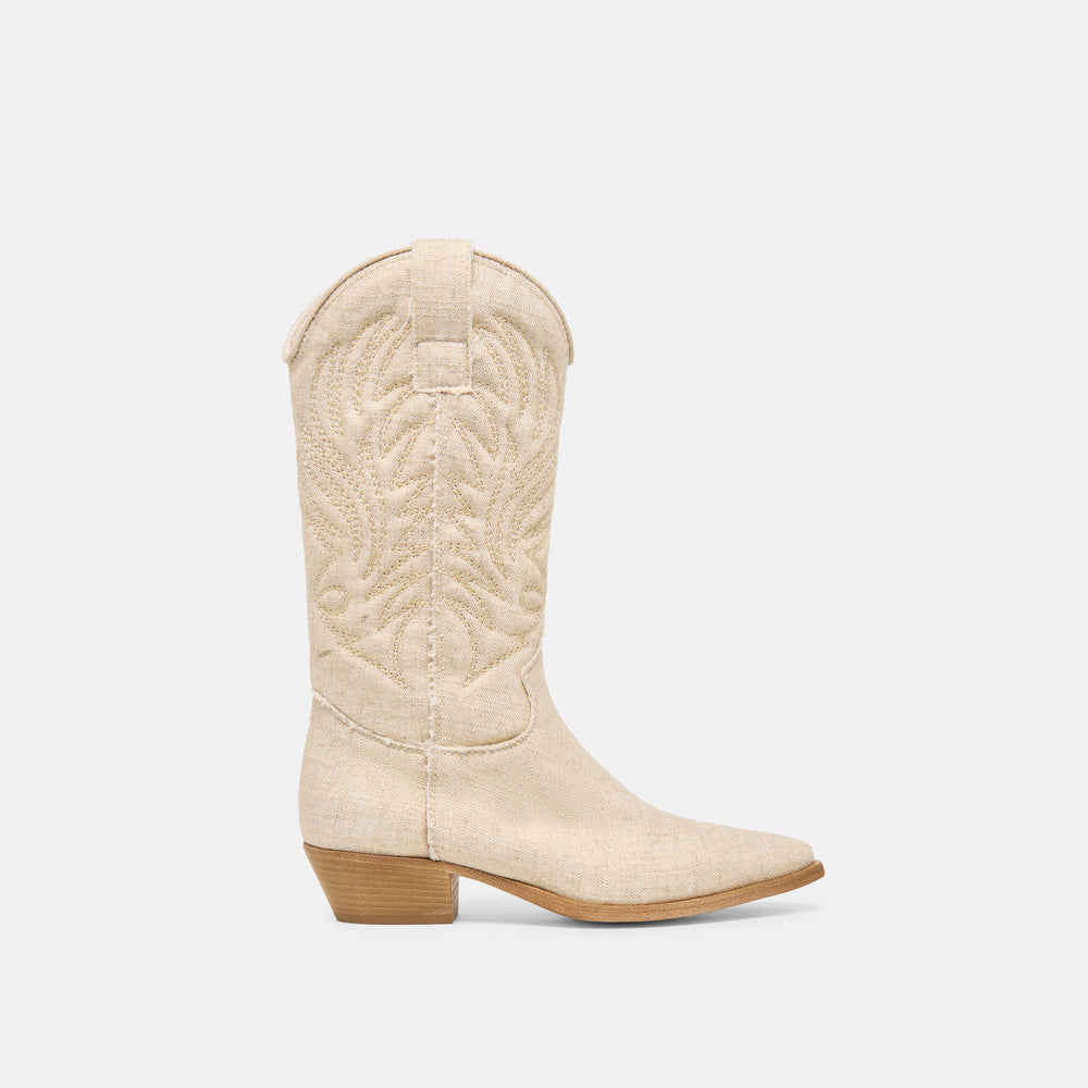 Tanner Bone Fabric Boots / Dolce Vita
