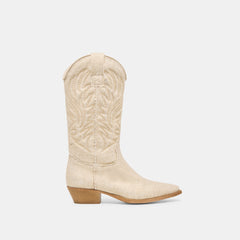 Tanner Bone Fabric Boots / Dolce Vita