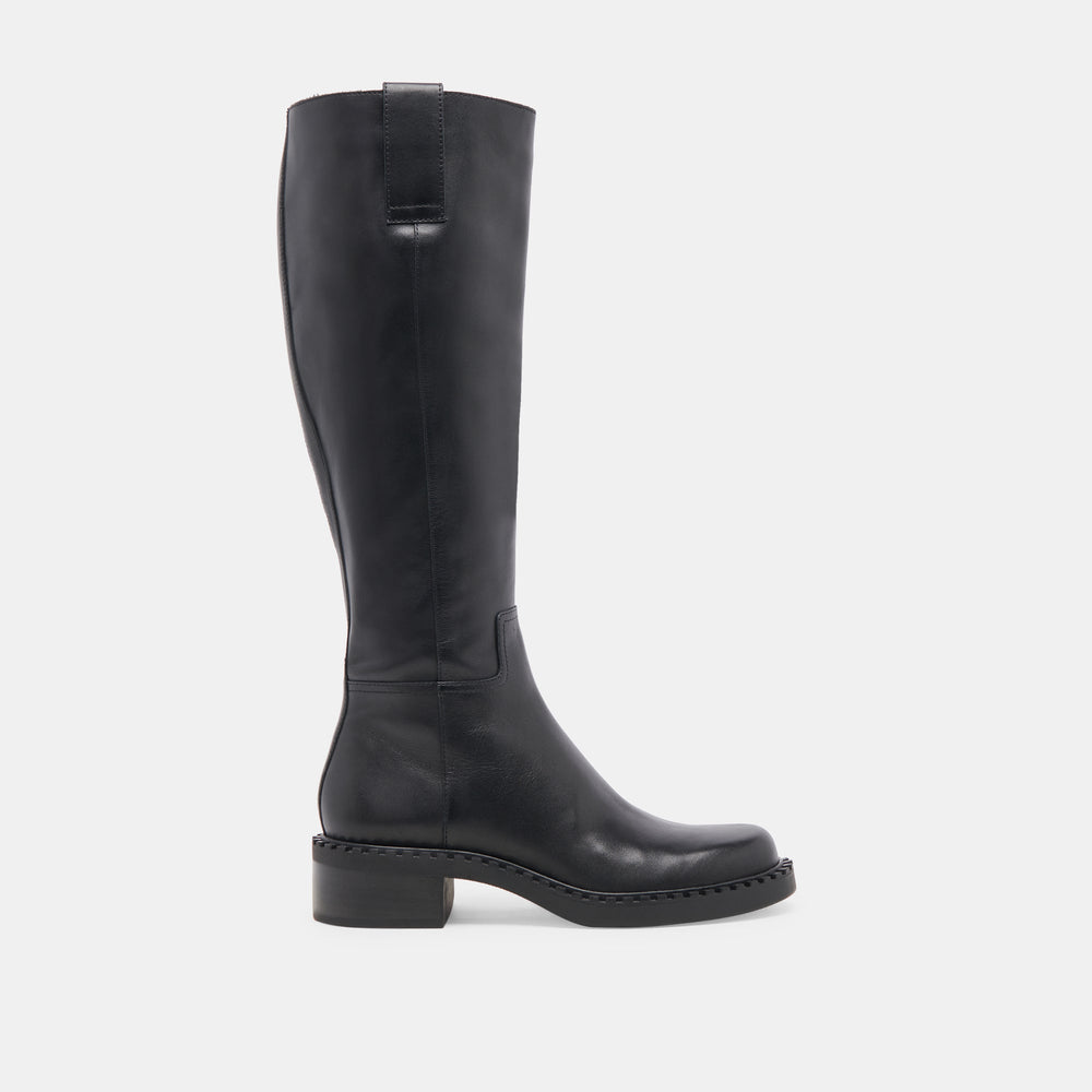 Glory H2O Waterproof Black Leather Boots / Dolce Vita