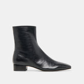 Tarine Black Leather Booties / Dolce Vita