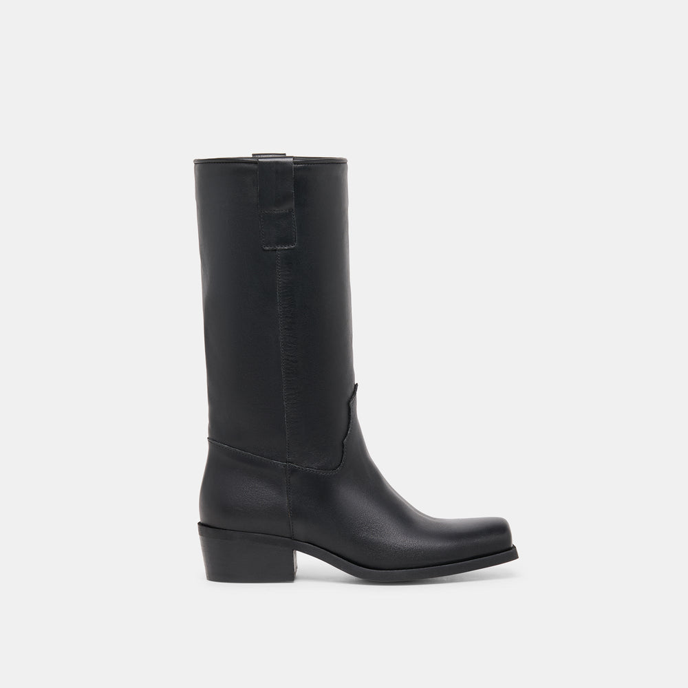 Romie Black Leather Boots / Dolce Vita