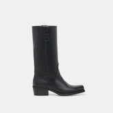 Romie Black Leather Boots / Dolce Vita
