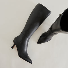 Auggie Black Leather Boots / Dolce Vita