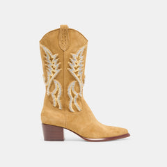 Vila Caramel Suede Boots / Dolce Vita