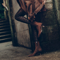 Arya Boots | Dark Brown Stella Suede Boots by Dolce Vita / Dolce Vita