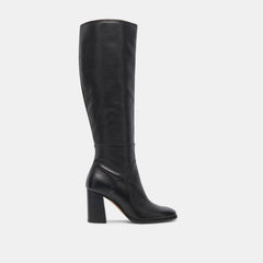 FYNN Wide Calf Boots Onyx Leather | Women's Onyx Knee-High Boots
– Dolce Vita / Dolce Vita