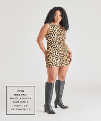 FYNN Wide Calf Boots Onyx Leather | Women's Onyx Knee-High Boots
– Dolce Vita / Dolce Vita