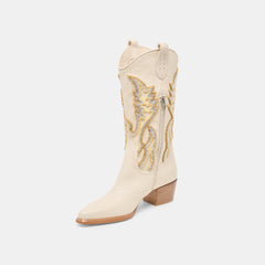 Vila Ivory Leather Boots / Dolce Vita