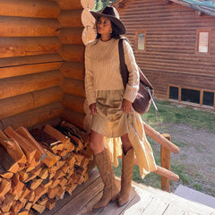 Mirla Lt Brown Suede Boots / Dolce Vita