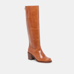Lucyle Tan Leather Boots / Dolce Vita