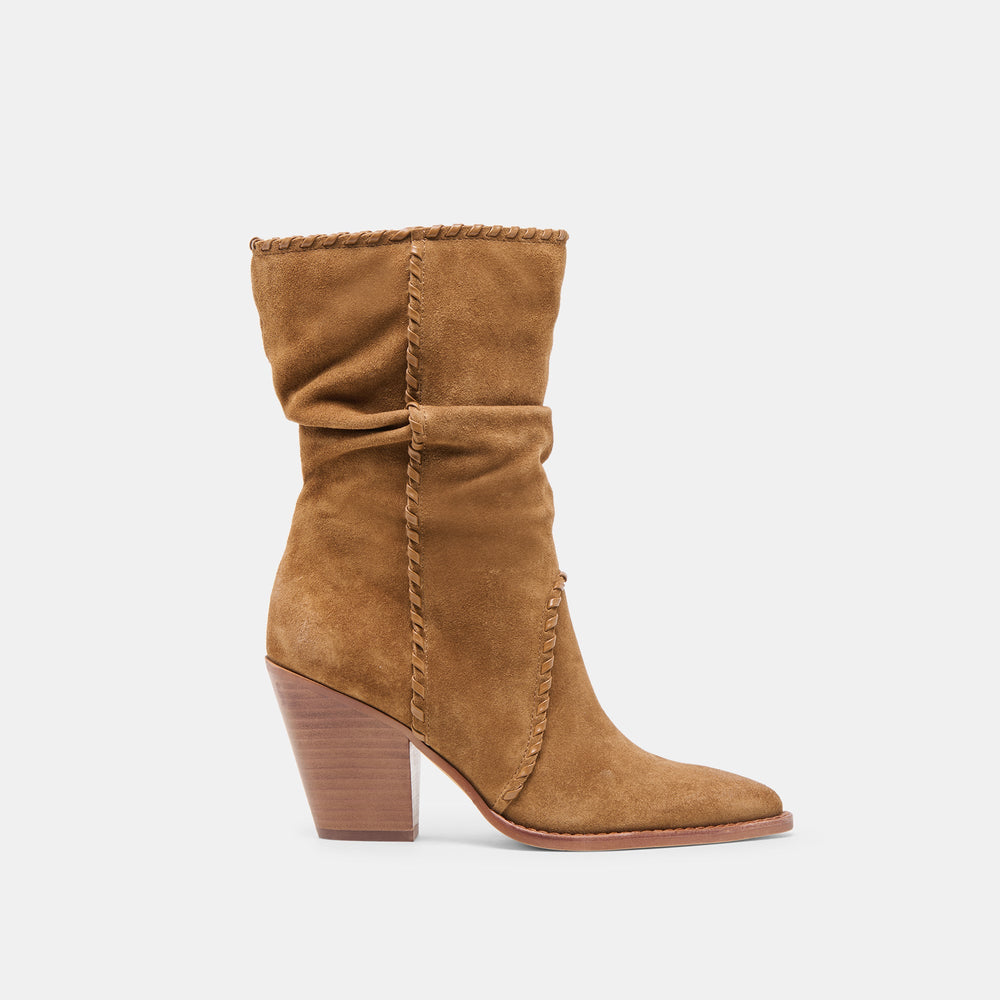 Julith Lt Brown Suede Boots / Dolce Vita