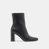 Suzy Wide Black Leather Booties / Dolce Vita