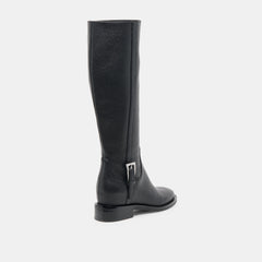 Kilian H2O Waterproof Black Leather Wide Calf Boots / Dolce Vita