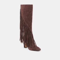 Giano Mahogany Suede Boots / Dolce Vita