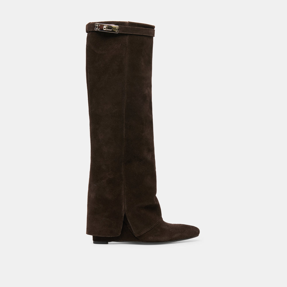 Aggy Dk Brown Suede Boots / Dolce Vita