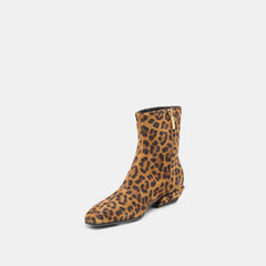 Joanie Leopard Printed Suede Booties / Dolce Vita