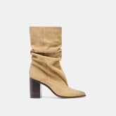 Talina Dk Taupe Suede Wide Calf Boots / Dolce Vita