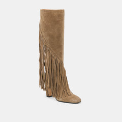 Giano Olive Suede Boots / Dolce Vita