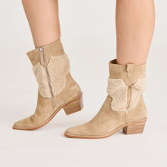 Salil Plush Dk Taupe Suede Boots / Dolce Vita