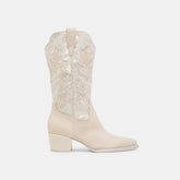 Vorah Pearl Creme Sequin Boots / Dolce Vita