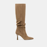 Lousa Olive Suede Wide Calf Boots / Dolce Vita