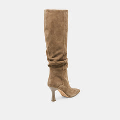 Lousa Olive Suede Wide Calf Boots / Dolce Vita
