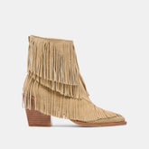 Torey Dk Taupe Suede Booties / Dolce Vita