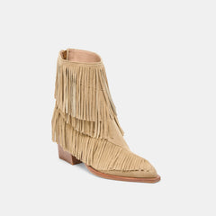 Torey Dk Taupe Suede Booties / Dolce Vita