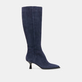 Auggie Navy Suede Wide Calf Boots / Dolce Vita