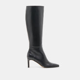 Emmi Black Leather Narrow Calf Boots / Dolce Vita