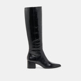 Kirson Black Leather Wide Calf Boots / Dolce Vita