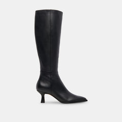 Auggie Wide Calf Boots | Black Leather Boots by Dolce Vita / Dolce Vita