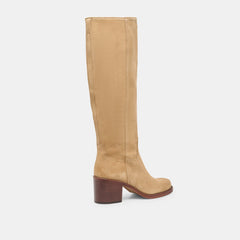 Lucyle Wide Calf Dk Taupe Suede Boots / Dolce Vita