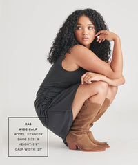 RAJ Wide Calf Boots Brown Suede | Women's Brown Suede Knee-High Boots
– Dolce Vita / Dolce Vita