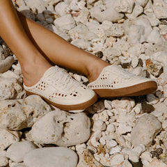Notice Slide Woven Off White Woven Stella Sneakers / Dolce Vita
