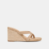 Helan Espadrille Camel Suede Wedges / Dolce Vita