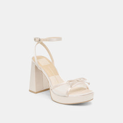 Pandor White Tulle Heels / Dolce Vita
