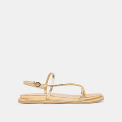 Dom Gold Distressed Leather Sandals / Dolce Vita