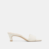 Rexa True White Leather Heels / Dolce Vita