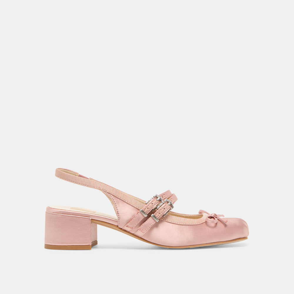 Loris Blush Satin Heels / Dolce Vita