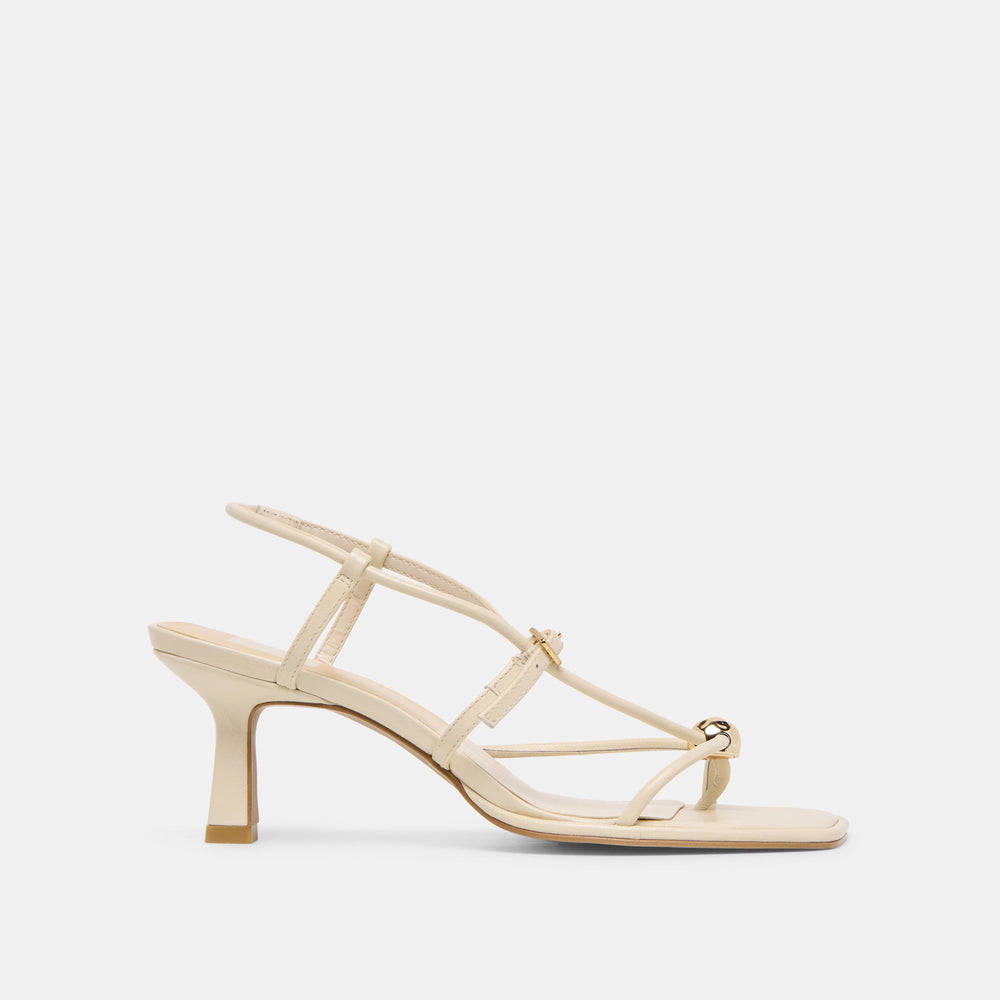 Mylee Creme Leather Heels / Dolce Vita
