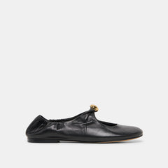Cornel Black Leather Flats / Dolce Vita
